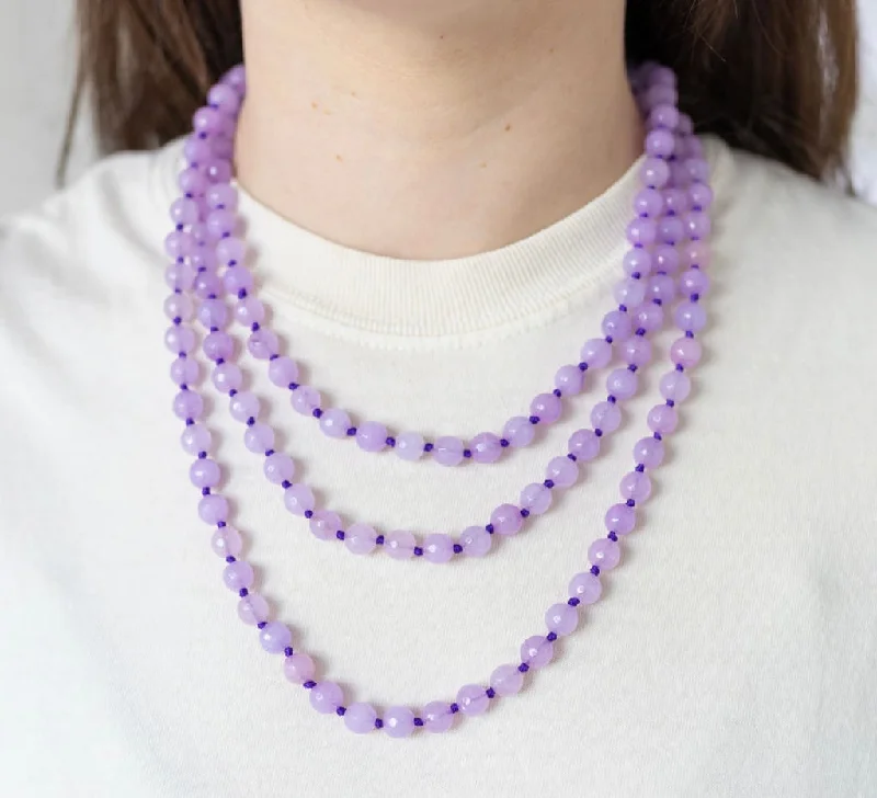 delicate crystal necklaces for women -Lavender Gemstone Necklace