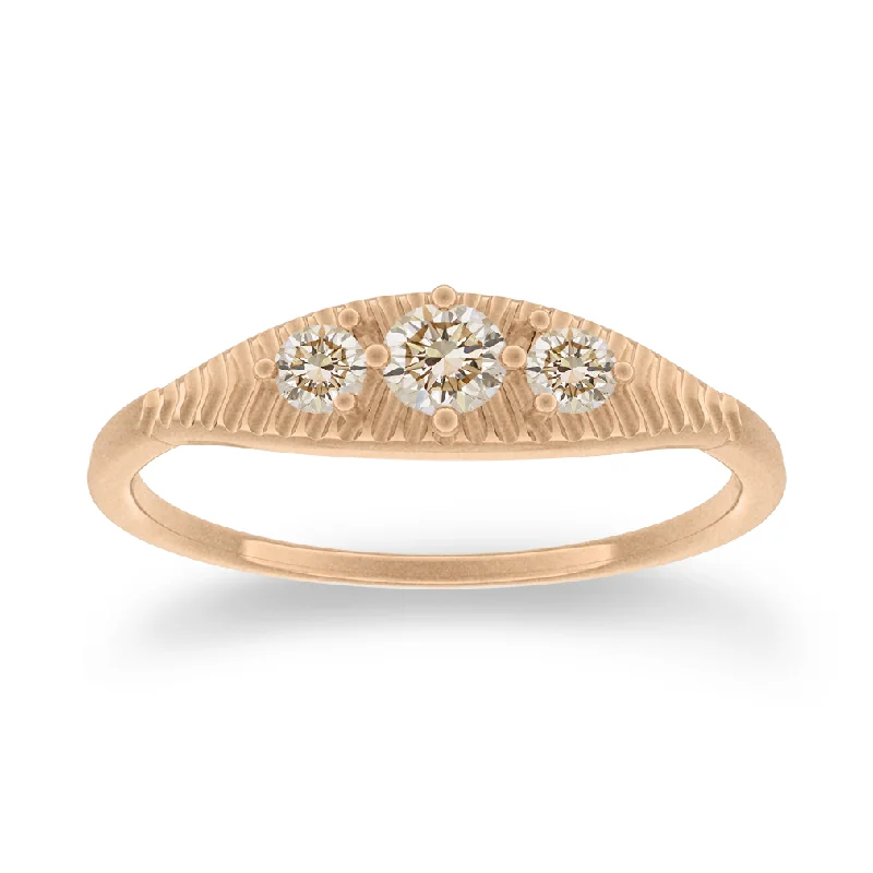 luxury gold rings -Mojave Ring, Champagne Diamond