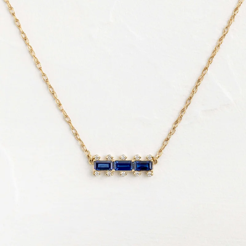 diamond necklaces for women -Bookend Necklace - In Stock