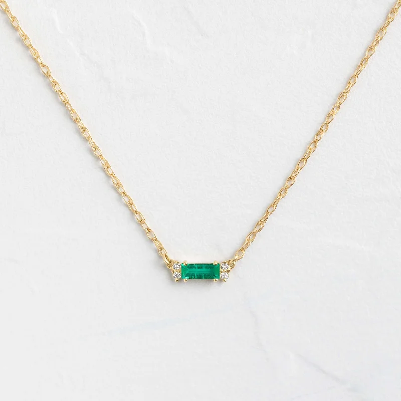 women’s choker chain necklaces -Emerald Spring Necklace - In Stock