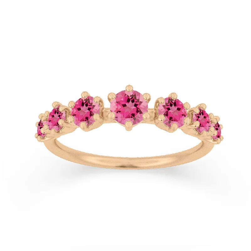 beautiful diamond wedding rings -Helena Ring, Pink Tourmaline