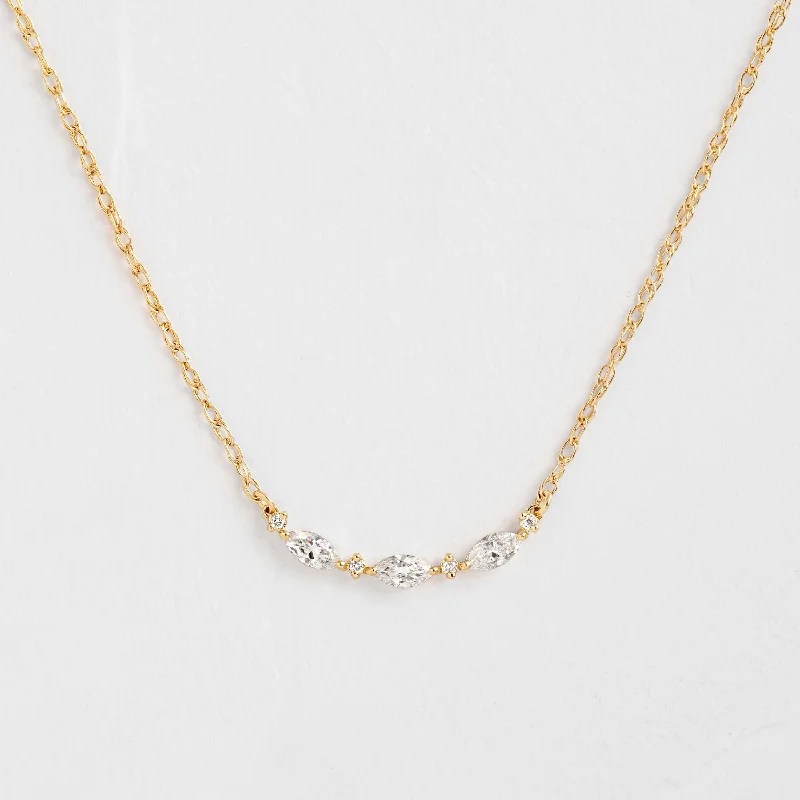 gold necklaces for women -Interwoven Necklace - In Stock