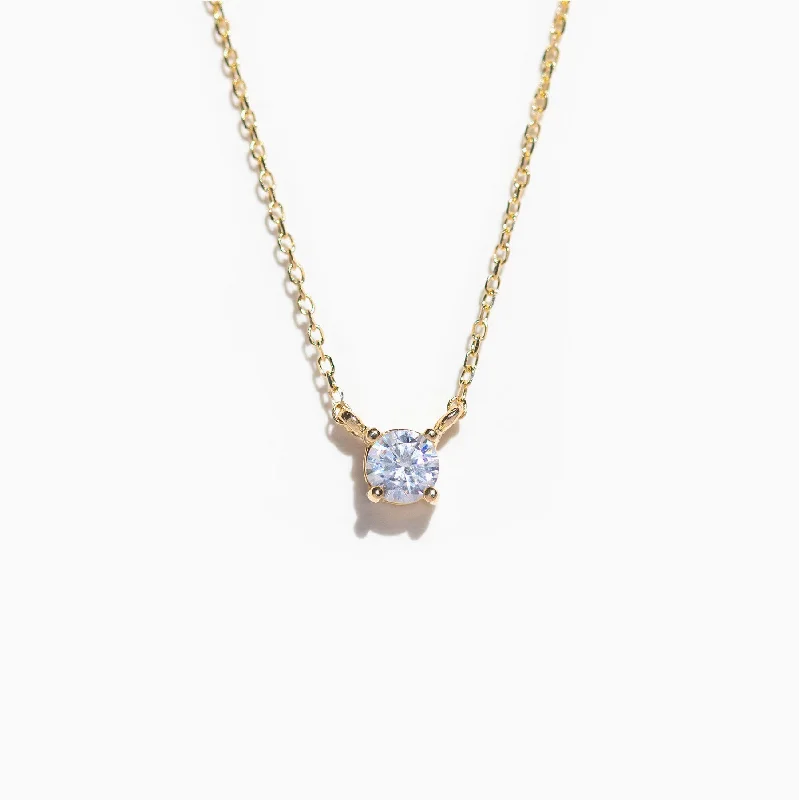 dainty gold necklaces for women -Fine Droplet Necklace