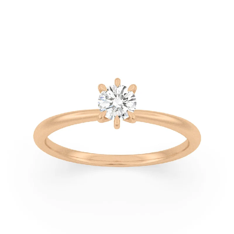 stackable rings for women -Hera Solitaire