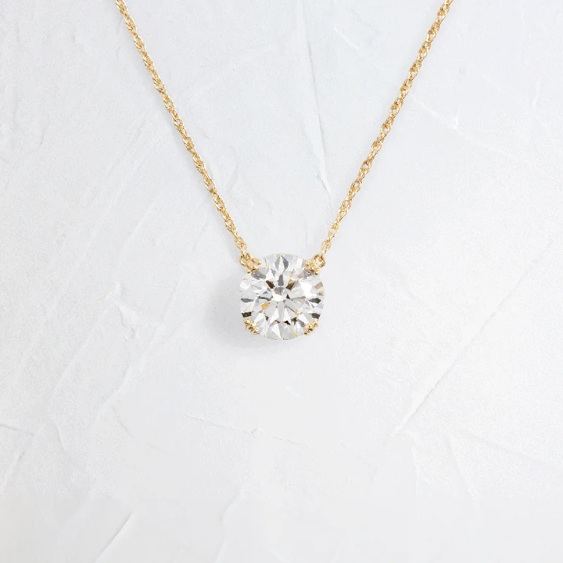 luxury diamond necklaces for women -Threaded Necklace, 2.11ct. Round Cut - In Stock