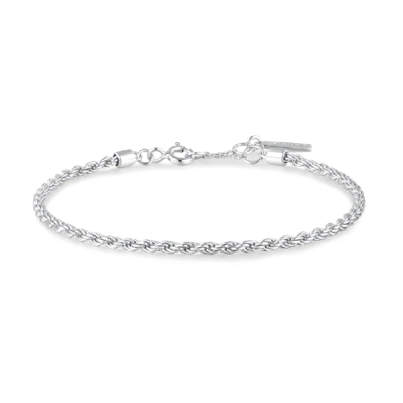 elegant bracelets for women -elegant bracelets for women -Sterling Silver Twisted Rope Chain Bracelet by Ania Haie