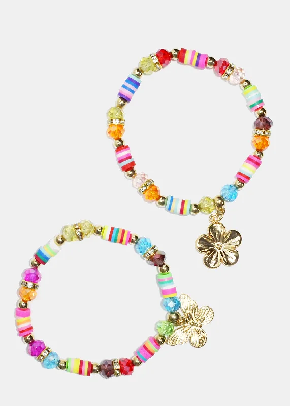 colorful bangles for women -colorful bangles for women -Colorful Beaded Charm Bracelet