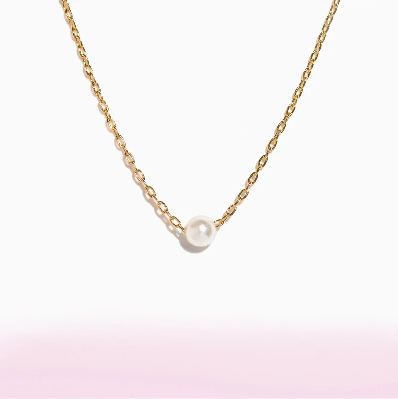 affordable gold necklaces for women -Pearl Essence Necklace