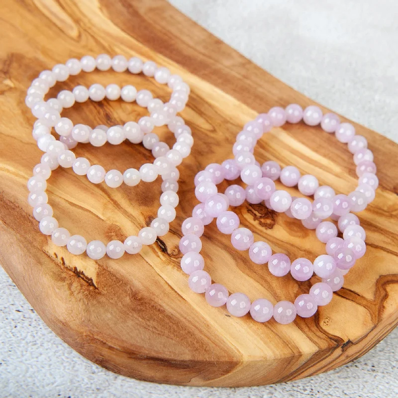 charm bracelets for women -charm bracelets for women -Kunzite Beaded Bracelet