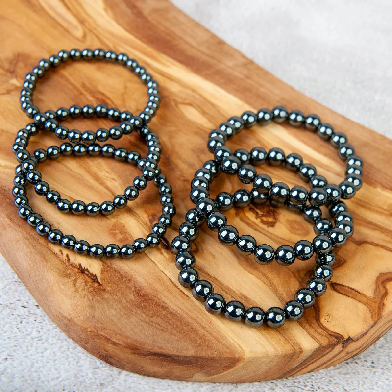 elegant tennis bracelets for women -elegant tennis bracelets for women -Hematite Beaded Bracelet