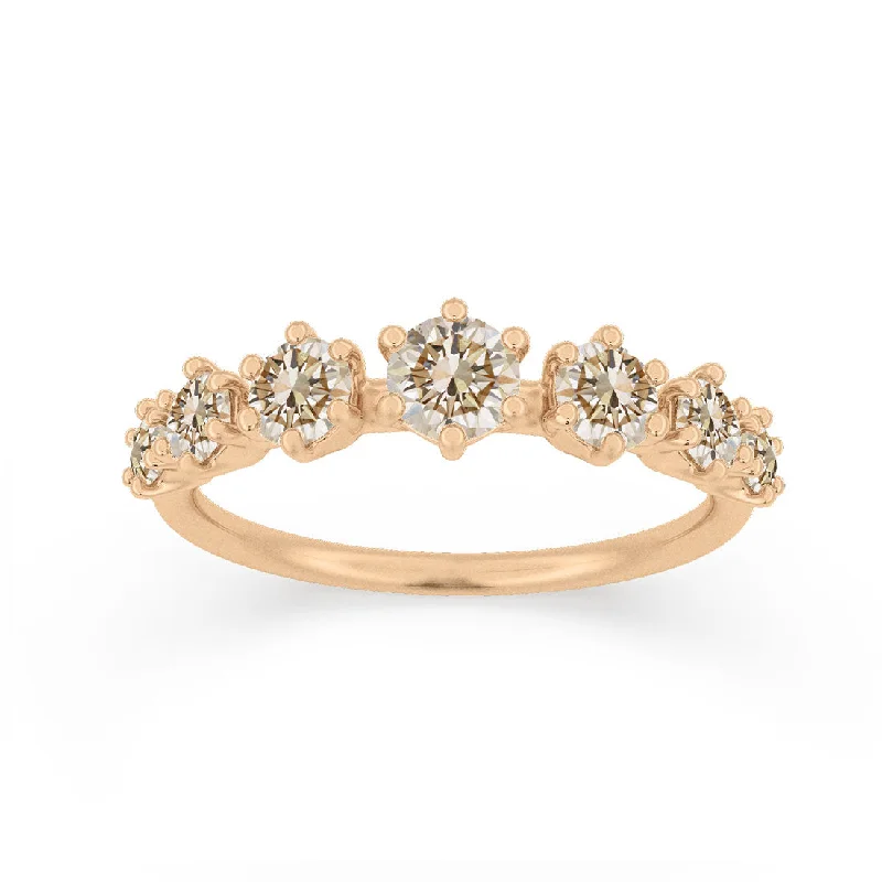 eternity rings for women -Helena Ring, Champagne Diamond