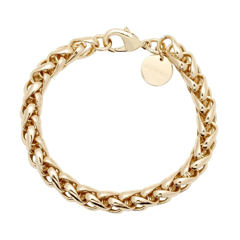 stacked gold bangles -stacked gold bangles -Esmé Bracelet